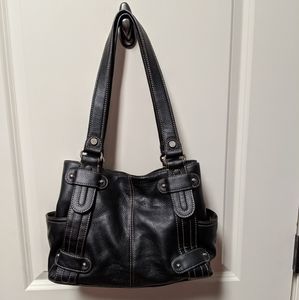 Tignanelo black leather purse